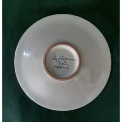 La Bottega del Vasaio Piuma di pavone gialla ⌀ Piatto decorativo da 25 cm><noscript><img width=