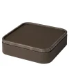 Giobagnara Polo Marmo Brown Scatola quadrata impilabile grande> Scatole