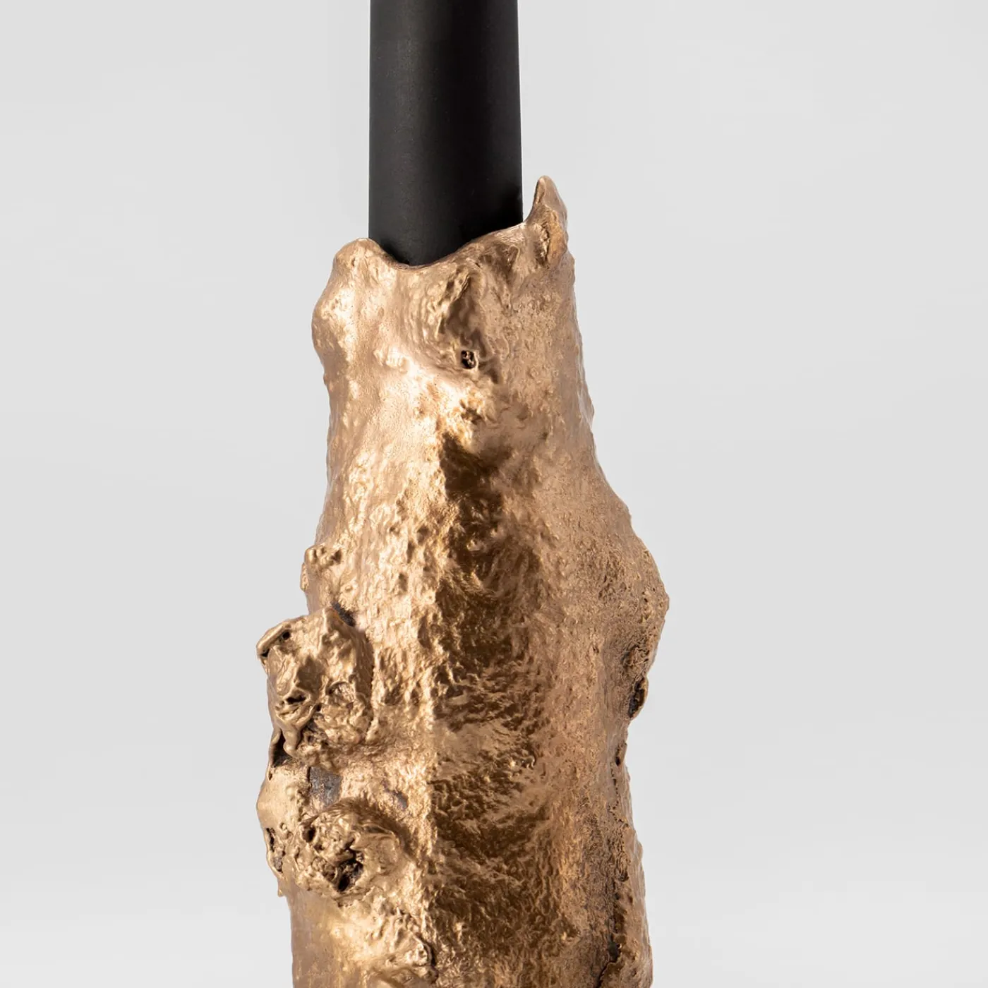 Tipstudio Porta Candela in Bronzo Forma Fluida> Candelieri E Portacandele