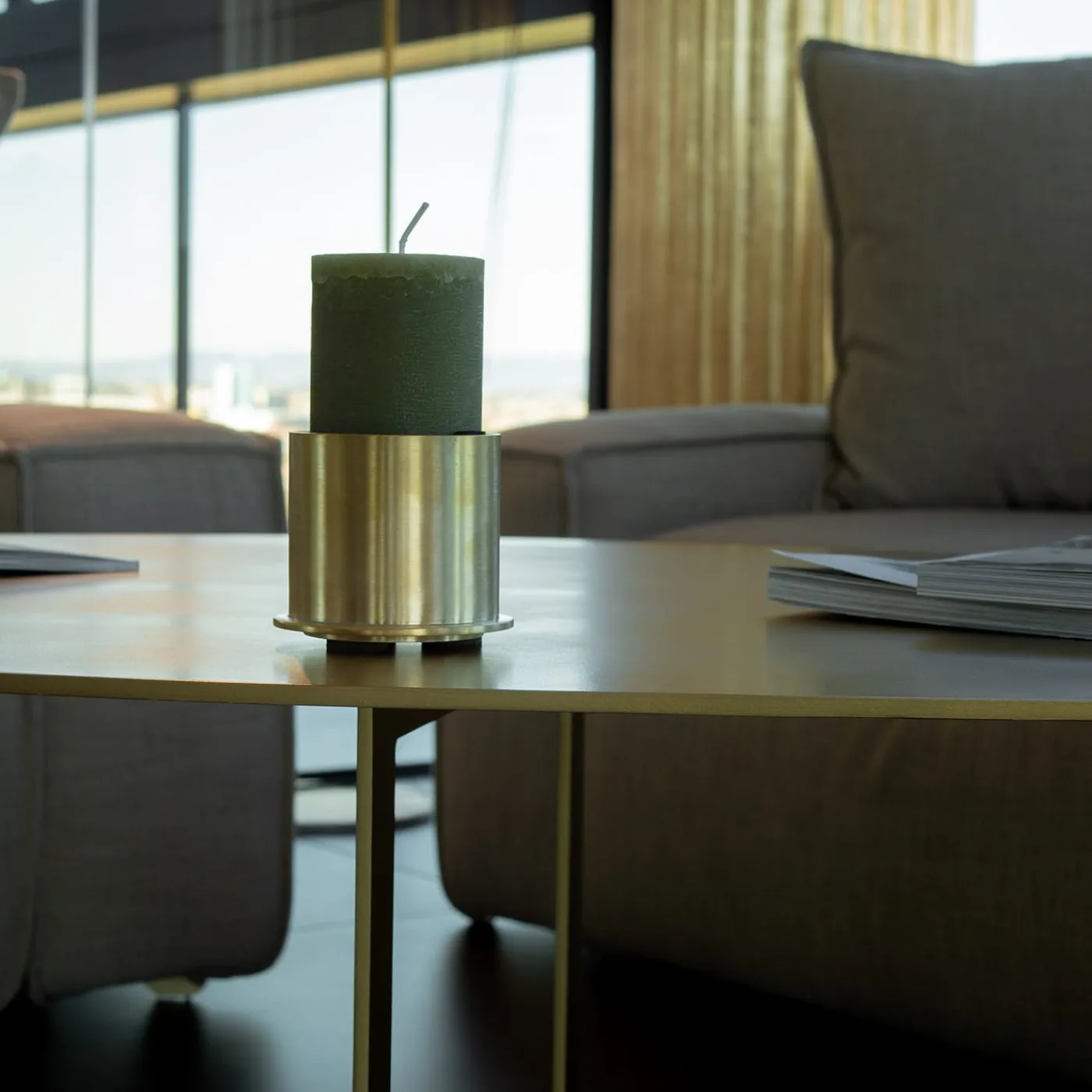 247LAB Portacandela C'era in Ottone con Finitura Dorata> Candelieri E Portacandele