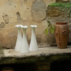 Patrizia Italiano Portacandela Le Fiorite Bianco><noscript><img width=