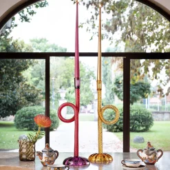 Aina Kari Portacandele a nodo in ambra veneziana><noscript><img width=