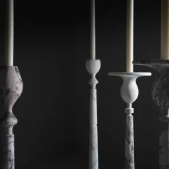 Kreoo Portacandele alto Treasure L in marmo Arabescato><noscript><img width=