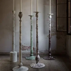 Kreoo Portacandele alto Treasure L in marmo Arabescato><noscript><img width=