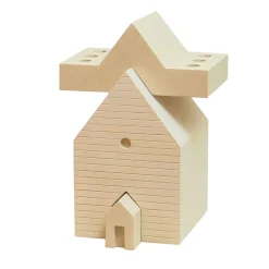 Pimar Limestone Portacandele "Casetta" #4 di Ugo La Pietra> Candelieri E Portacandele