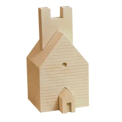 Pimar Limestone Portacandele "Casetta" #1 di Ugo La Pietra> Candelieri E Portacandele