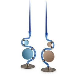 Aina Kari Portacandele Double-Face Blu 