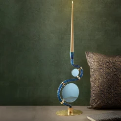 Aina Kari Portacandele Double-Face Blu 