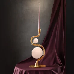 Aina Kari Portacandele Double-Face Oro 