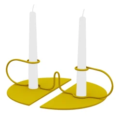 Nunzia Ponsillo Portacandele giallo Attratti> Candelieri E Portacandele