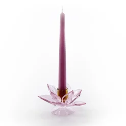 Casarialto Portacandele in Vetro Rosa Lotus di Summerill & Bishop><noscript><img width=