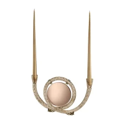 Aina Kari Portacandele San Marco Mirroring in vetro di Murano Champagne> Candelieri E Portacandele