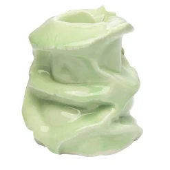 Vittorio Passaro Portacandele Stones in Porcellana Verde Chiaro> Candelieri E Portacandele