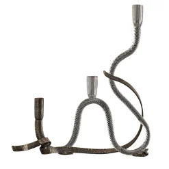 Aina Kari Portacandele The One in Vetro Curvo di Murano> Candelieri E Portacandele