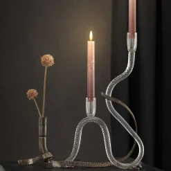 Aina Kari Portacandele The One in Vetro Curvo di Murano><noscript><img width=