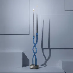 Aina Kari Portacandele Thew Blu Hug Of Artisans><noscript><img width=