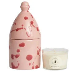 Carola fra i Trulli Portacandele Trullo Rosa e Borgogna> Candelieri E Portacandele