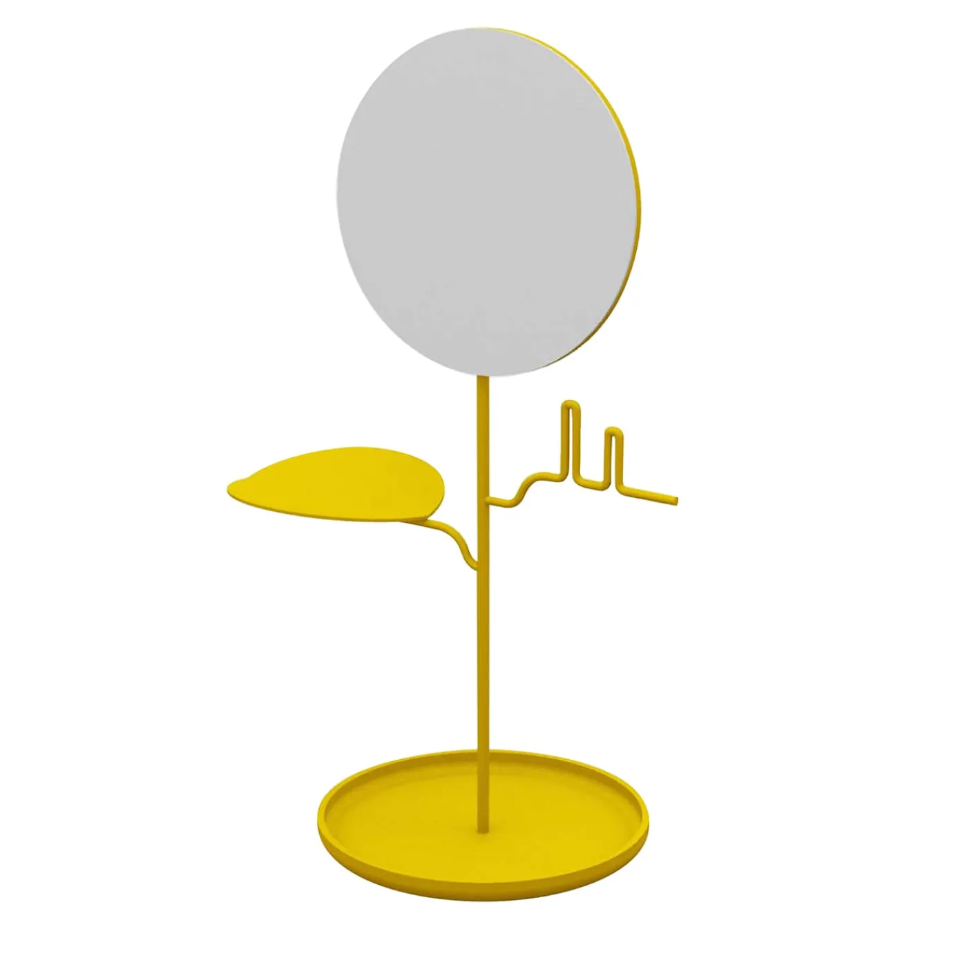 Nunzia Ponsillo Portagioie giallo Custode con specchio> Specchi Da Tavolo