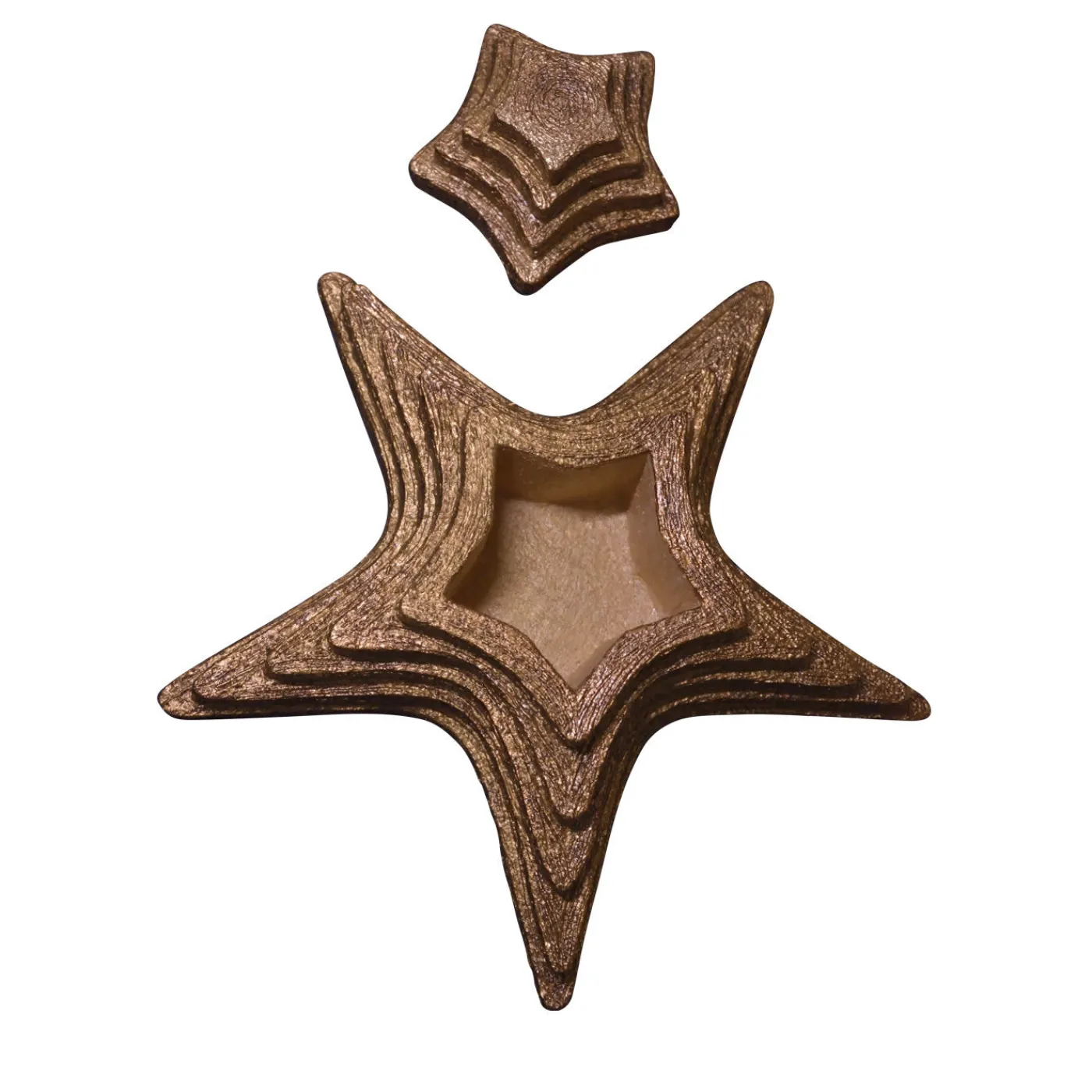 PB Studio Artigiano Portagioie in foglia d'oro brunito> Portagioie