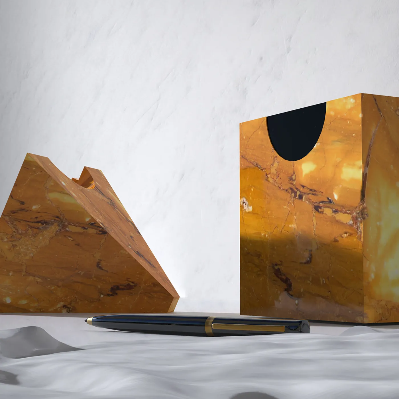 Carcino Design Portagioie Nostalgia in marmo giallo> Portagioie