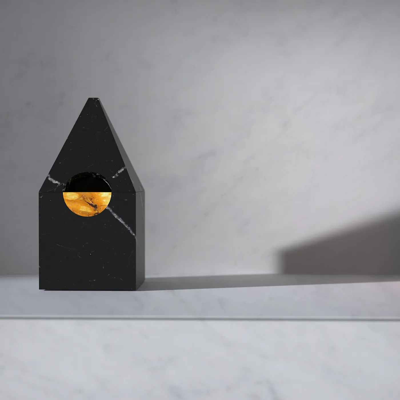 Carcino Design Portagioie Nostalgia in marmo nero> Portagioie