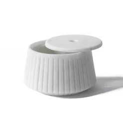 FiammettaV Home Collection Portaoggetti a righe in marmo bianco di Carrara> Centrotavola