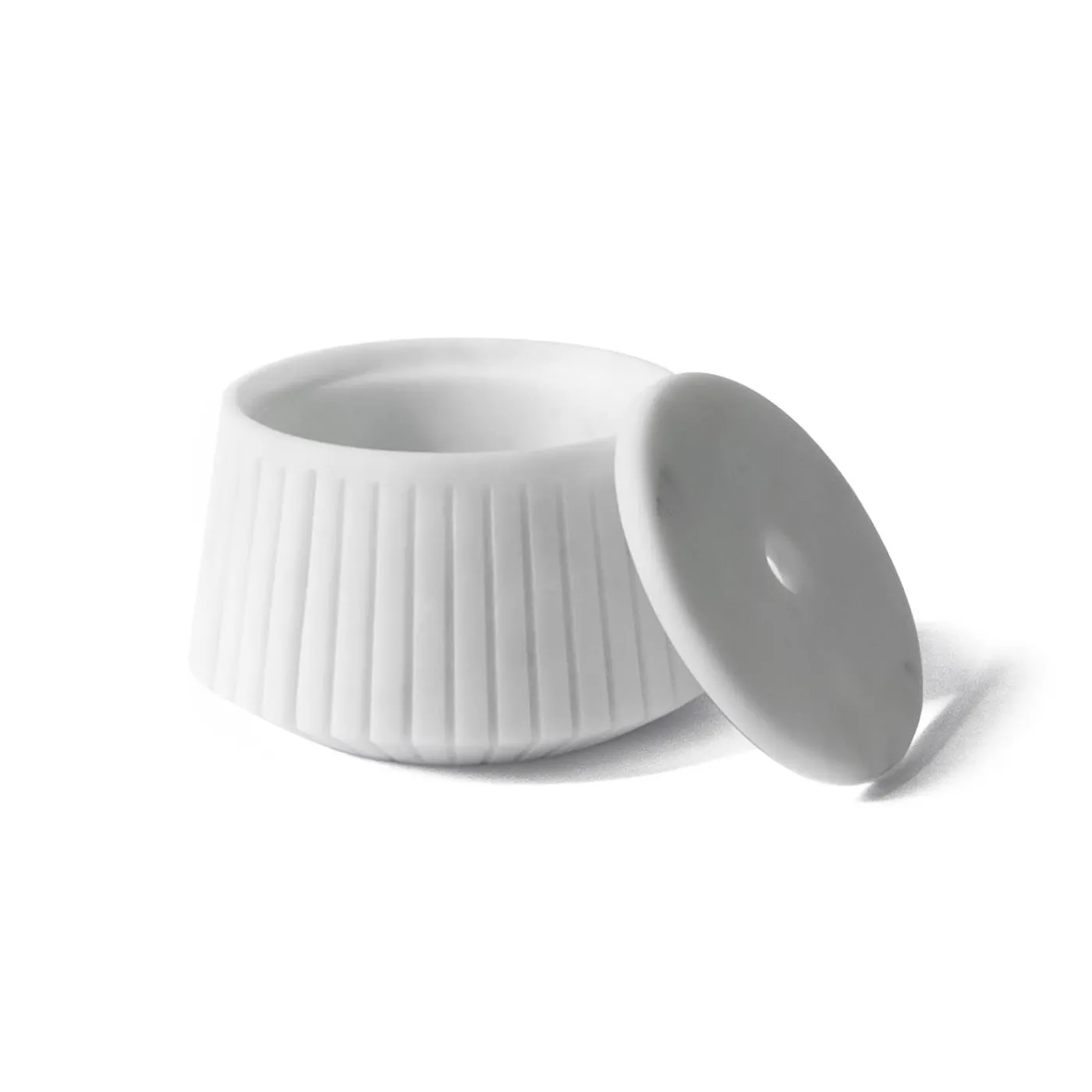 FiammettaV Home Collection Portaoggetti a righe in marmo bianco di Carrara> Centrotavola