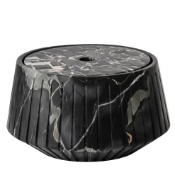 FiammettaV Home Collection Portaoggetti a righe in marmo Portoro> Centrotavola