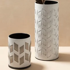 Rudi Portaombrelli bianco Bino con motivo Cancun> Portaombrelli