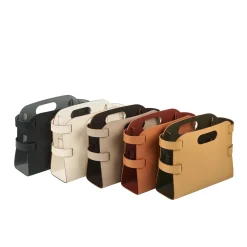 ADJ Style Portariviste in pelle Cappuccino e Cioccolato> Portariviste