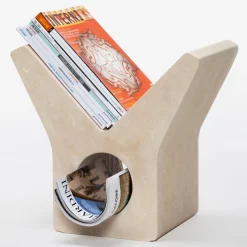 Pimar Limestone Portariviste in pietra calcarea Yo Lecce di Marco Guazzini> Portariviste