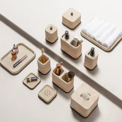 Giobagnara Portaspazzolino doppio in marmo beige Polo><noscript><img width=