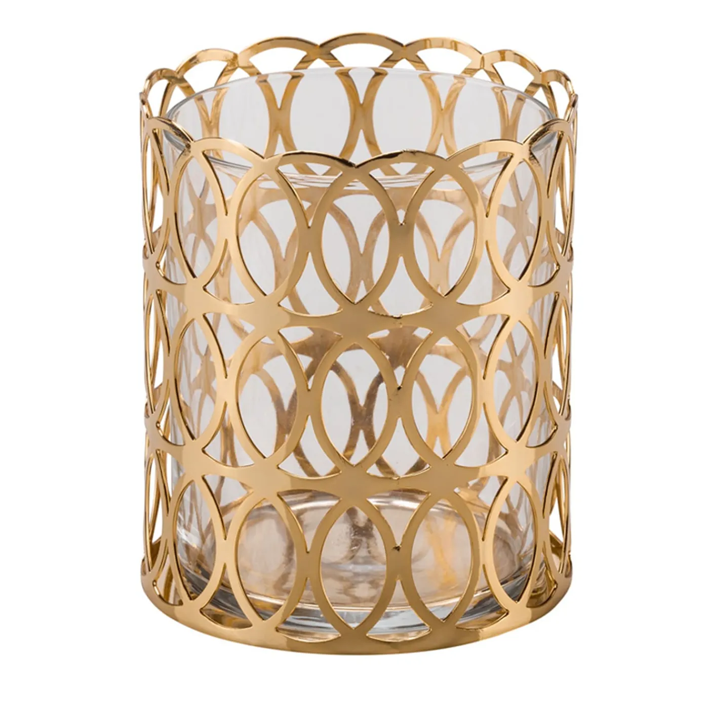 Villari PORTASPAZZOLINO NEW YORK - ORO> Arredo Bagno