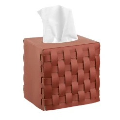 ADJ Style Portatovaglioli Bottega in pelle Bordeaux di Ekaterina Borovkova> Arredo Bagno