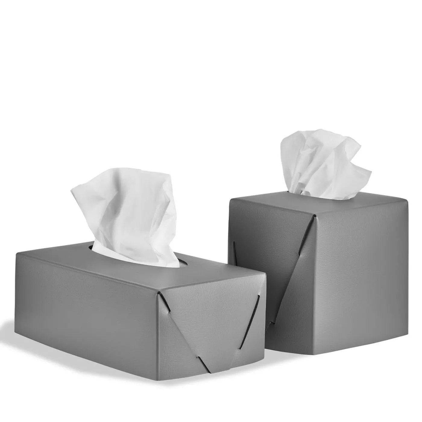 ADJ Style Portatovaglioli grigio in pelle liscia di Ekaterina Borovkova> Arredo Bagno