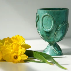 Raffaella Bandera Portavaso in ceramica verde Acini><noscript><img width=