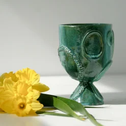 Raffaella Bandera Portavaso in ceramica verde Acini><noscript><img width=