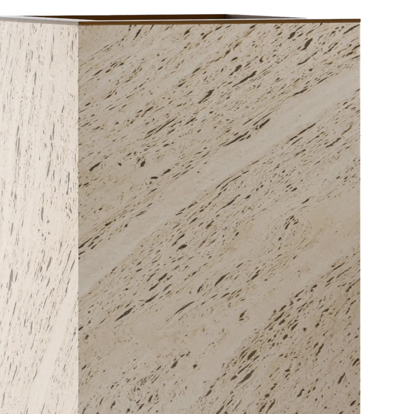 Dolcefarniente Outdoor by DFN Portavaso squadrato retroilluminato Eternal grande in Marmo Travertino di Bebo & Angel> Cachepot E Portavasi