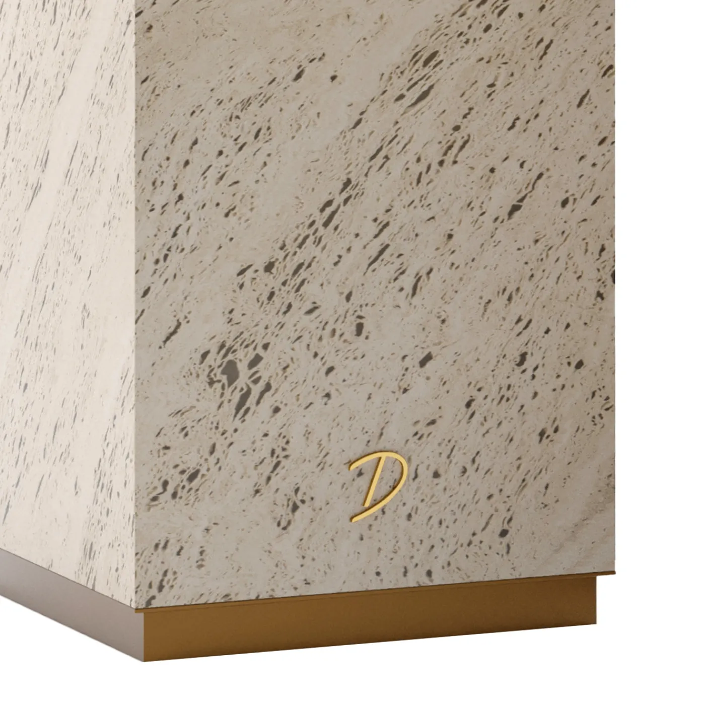 Dolcefarniente Outdoor by DFN Portavaso squadrato retroilluminato Eternal grande in Marmo Travertino di Bebo & Angel> Cachepot E Portavasi