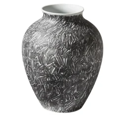 Cassina Post Scriptum Vaso rigonfio in bianco e nero di Formafantasma #1> Vasi Decorativi