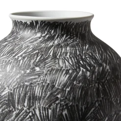 Cassina Post Scriptum Vaso rigonfio in bianco e nero di Formafantasma #1> Vasi Decorativi