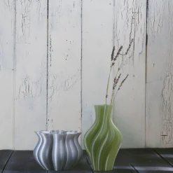 Stratifico Quorifolium set di 2 vasi verde e bianco> Vasi Da Fiori