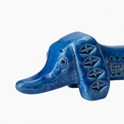 Bitossi Ceramiche Rimini Blu Basset Hound Figura di Aldo Londi><noscript><img width=