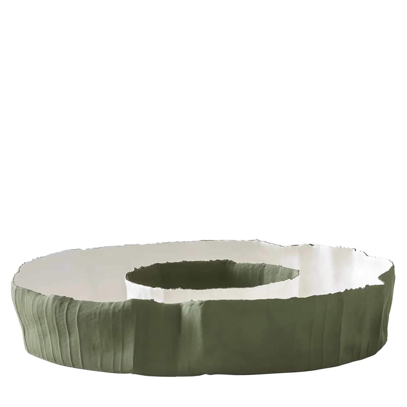 Paola Paronetto Ring Bowl CORTECCIA B1/Grigio verde> Centrotavola