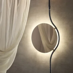 Aina Kari Rising Sun V Specchio da parete con finitura nera e grigia> Specchi Da Parete