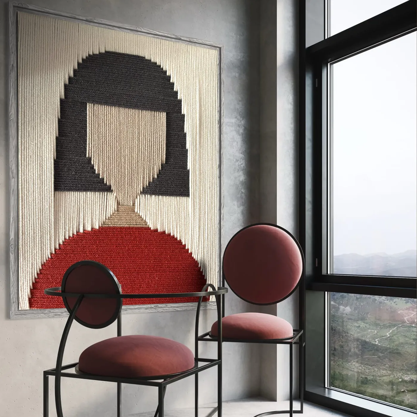 Kubel Design Ritratto arazzo multicolore #1> Pannelli Decorativi