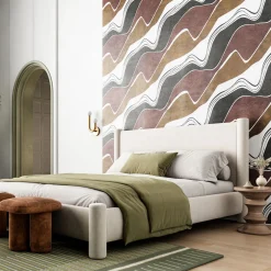 Giardini Wallcoverings Rivestimento murale Maui bianco e beige> Carte Da Parati