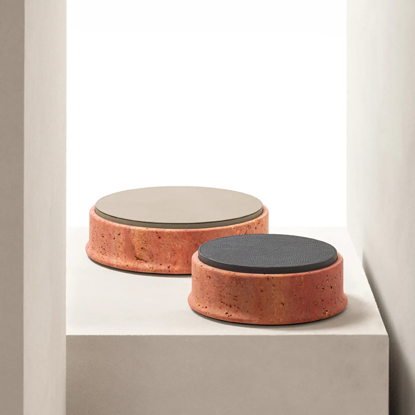 Giobagnara Rodi Marble Box Rotondo Grande> Portagioie