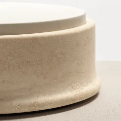 Giobagnara Rodi Marble Box Round Small> Portagioie