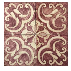 Studio Le Nid Rosso Ficus Indica Set di 4 piastrelle #5> Piastrelle E Pavimenti